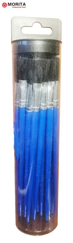 Ροής καθορισμένη σκληρή τρίχα λαβών βουρτσών πλαστική + πλαστικό μαύρο ή μπλε μήκος 195mm ισχύουσα ροή ή κόλλα προς την ένωση και τα νήματα