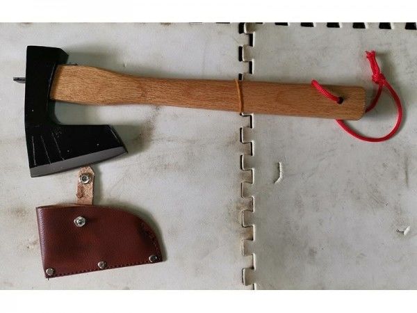 σφυρί και τσεκούρι Δερμάτινη λεπίδα Προστατευτικό Ατσάλι και Ατσάλι Καμπινγκ Ατσάλι Υψηλής συχνότητας σβήσιμο